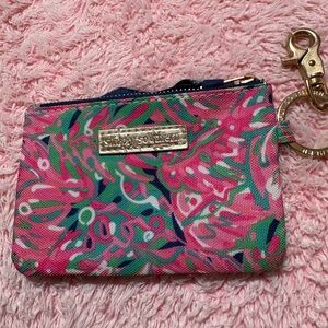 Simply Southern Pink and Green Floral Coin Pouch